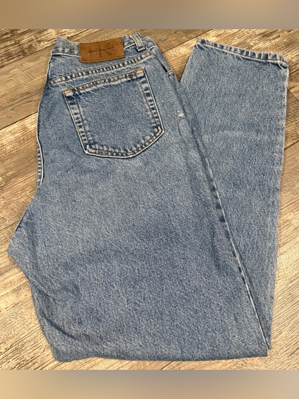 Vintage Calvin Klein CK Size 12 Made in USA High Rise Mom Jeans